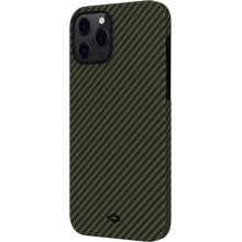 Чехол Pitaka MagEZ Case для iPhone 12 PRO Max, черно-зеленый, кевлар (арамид)