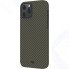 Чехол Pitaka MagEZ Case для iPhone 12 PRO Max, черно-зеленый, кевлар (арамид)