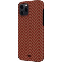 Чехол Pitaka MagEZ Case для iPhone 12 PRO Max, красно-оранжевый , кевлар (арамид)