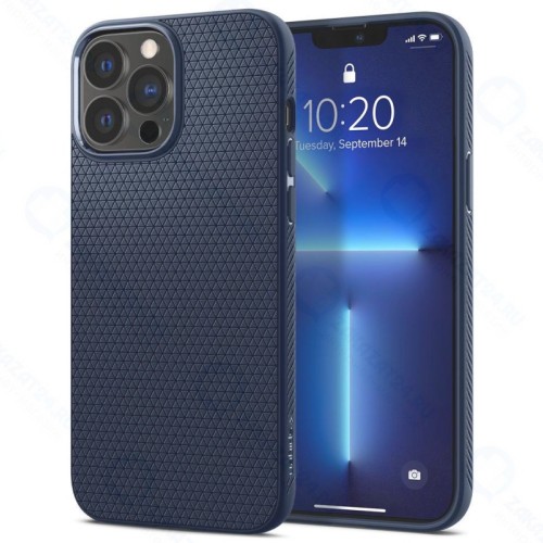 Чехол накладка Spigen Liquid Air, - iPhone 13 Pro Max Синий
