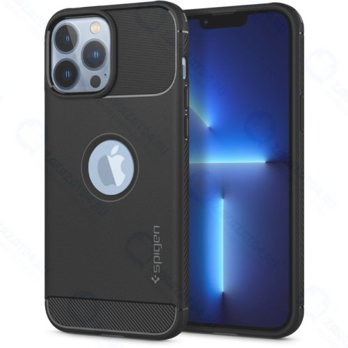 Чехол накладка Spigen Rugged Armor, m. - iPhone 13 Pro Max Черный
