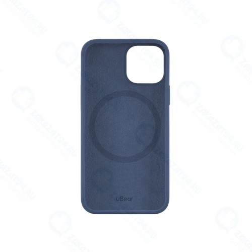 Чехол uBear Touch Mag Case (Liquid silicone) для iPhone 13 mini, MagSafe Compatible, синий