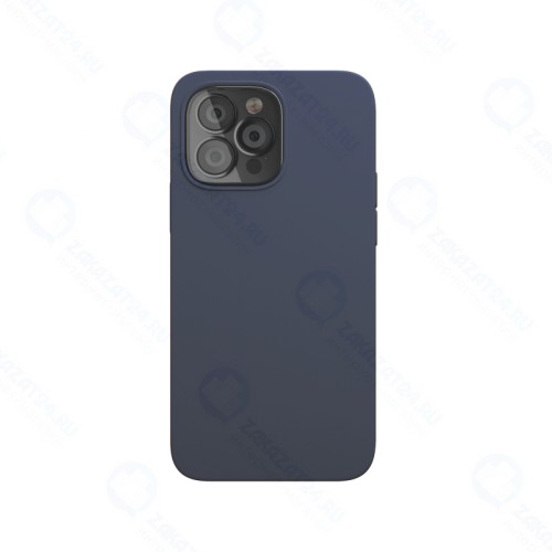 Чехол защитный vlp Silicone case для iPhone 13 ProMax, темно-синий