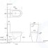Сливной бачок Aquanet Nova-C2 BL-101N-TPT-A
