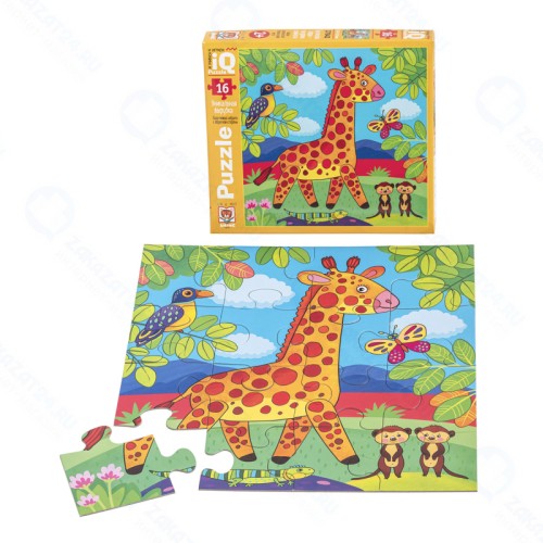 Пазл макси АЙРИС-ПРЕСС 27642 Милый жираф 16 эл.