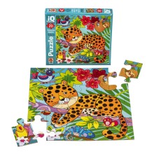 Пазл макси АЙРИС-ПРЕСС 27657 Пятнистый леопард 20 эл.