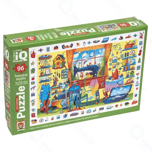 Пазл с развивающей игрой АЙРИС-ПРЕСС 27725 В гостях у портного 96 эл.