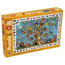 Пазл с развивающей игрой АЙРИС-ПРЕСС 28301 Кто в домике живет? 96 эл.