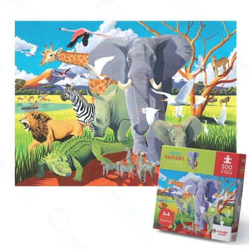 Пазл CROCODILE CREEK 2885-7 Дикое сафари, 500 деталей