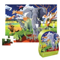 Пазл CROCODILE CREEK 4077-3 Дикое сафари, 36 деталей