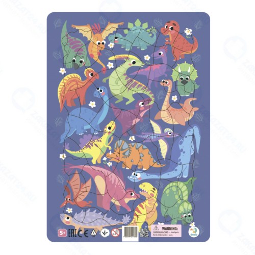 Пазл DODO 300181 Динозавры в рамке