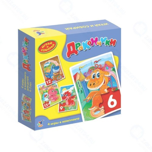 Пазл ДРОФА-МЕДИА 2200 Играй и собирай. Дракончики