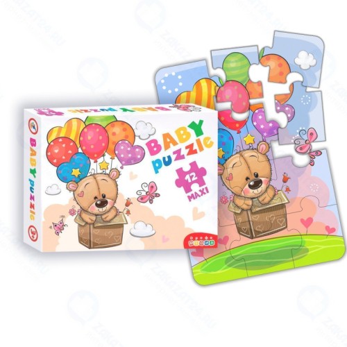 Пазл ДРОФА-МЕДИА 3844 Baby Puzzle. Мишка и воздушные шары