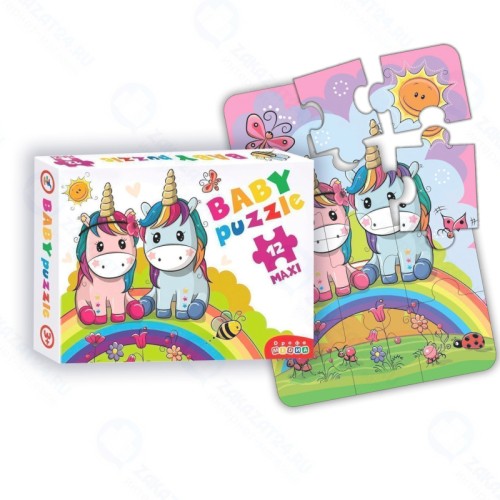 Пазл ДРОФА-МЕДИА 3848 Baby Puzzle. Радужные единороги