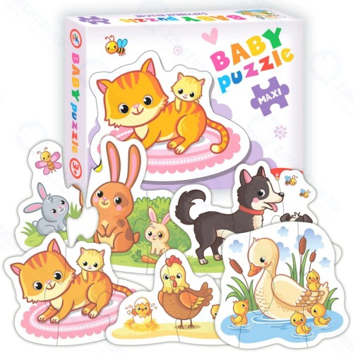 Пазл ДРОФА-МЕДИА 3995 Baby puzzle. Мамы и малыши-1