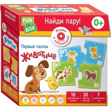 Развивающая игра FUN BOX Найди пару! Животные Развивающая игра FUN BOX Найди пару! Животные