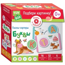Развивающая игра FUN BOX Подбери картинку! Буквы Развивающая игра FUN BOX Подбери картинку! Буквы