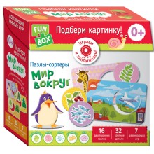 Развивающая игра FUN BOX Подбери картинку! Мир вокруг Развивающая игра FUN BOX Подбери картинку! Мир вокруг