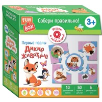 Развивающая игра FUN BOX Собери правильно! Дикие животные