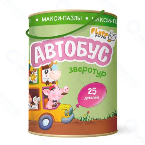 Пазл ГЕОДОМ 9042 Зверотур. Автобус 25 дет.