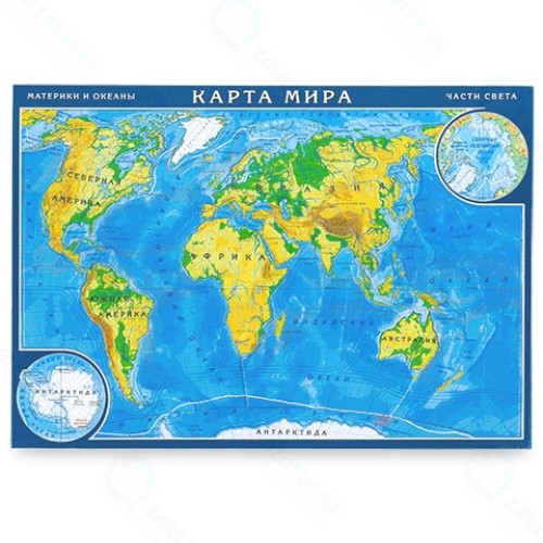 Пазл ГЕОЦЕНТР Карта Мир