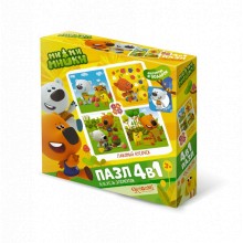 Пазл ORIGAMI 3514 МиМиМишки Лакомый кусочек 4 в 1 Пазл ORIGAMI 3514 МиМиМишки Лакомый кусочек 4 в 1