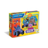 Пазл напольный ORIGAMI 06326 Турбозавры Фото на память, 32 эл.