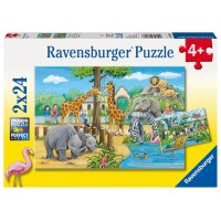 Пазл RAVENSBURGER Добро пожаловать в зоопарк, 2х24 эл.