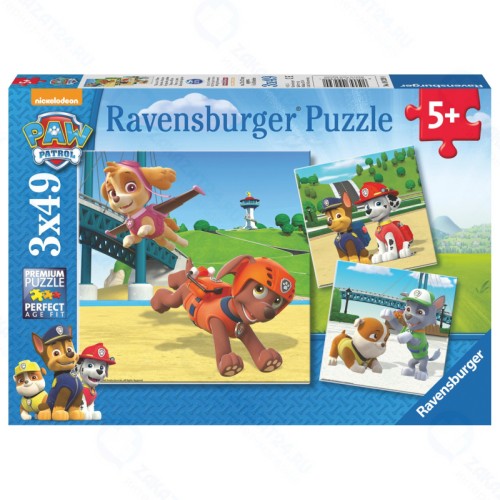 Пазл RAVENSBURGER Щенячий патруль 3 х 49 эл.