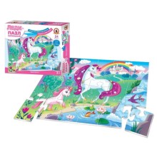 Пазл напольный РУССКИЙ СТИЛЬ 02509 Единороги 24 эл.
