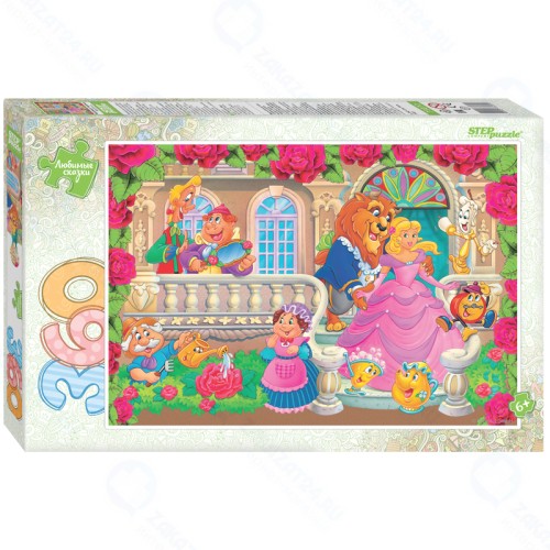 Пазл STEP PUZZLE 73072 Красавица и Чудовище (Любимые сказки) 360 эл.