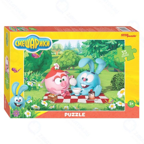 Пазл макси STEP PUZZLE 91236 Смешарики 35 элементов