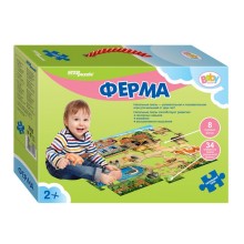 Пазл напольный STEP PUZZLE 70103 Ферма 34 элемента Пазл напольный STEP PUZZLE 70103 Ферма 34 элемента