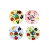 Деревянный пазл WOODLANDTOYS 149103 круглый Еда