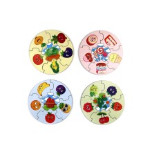 Деревянный пазл WOODLANDTOYS 149103 круглый Еда
