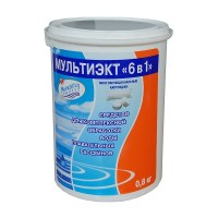 Средство для бассейна Markopool Мультиэкт 6в1, комплексная обработка воды 0,8кг