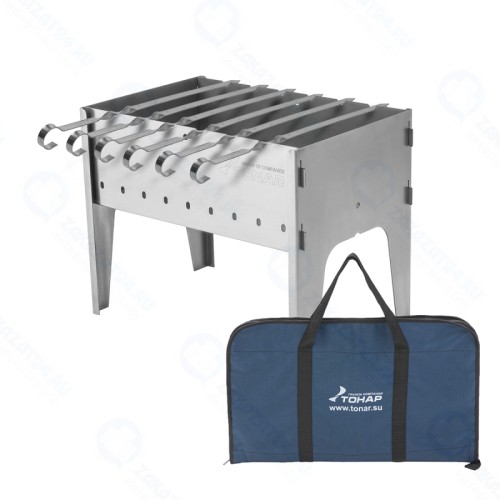 Мангал разборный + 6 шампуров 1,5мм, сумка (T-M1.5-6-S) Тонар