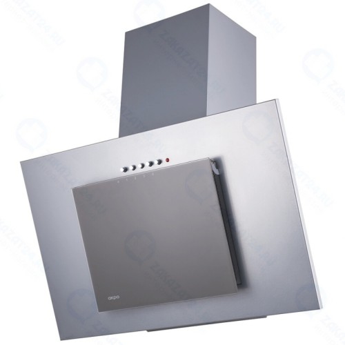 Кухонная вытяжка AKPO WK-4 Nero eco 50 см. металлик\серое стекло