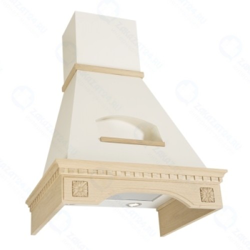 Кухонная вытяжка Elikor Бельведер Флореале 60П-650-П3Д бежевый/дуб неокр