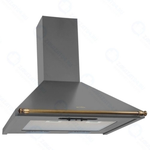 Кухонная вытяжка Elikor Вента 60П-430-П3Л антрацит/рейлинг бронза