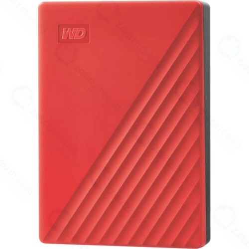 Внешний жесткий диск WESTERN DIGITAL 2.5' 4.0Tb USB 3.0 WD My Passport WDBPKJ0040BRD-WESN Red