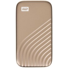 Внешний жесткий диск WESTERN DIGITAL SSD WD My Passport 500 GB USB 3.2 Gen 2 Type-C (WDBAGF5000AGD-WESN) Gold