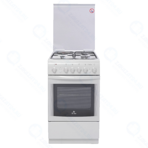 Плита комбинированная De Luxe 506031.00гэ белый