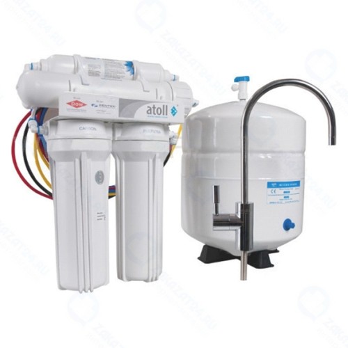 Система обратного осмоса РУСФИЛЬТР A-460E/A-450 STD, 4 ступени очистки, 120 л/сутки (Россия)