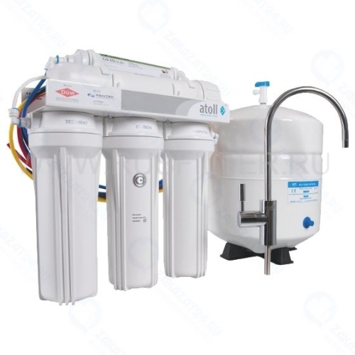 Система обратного осмоса РУСФИЛЬТР Atoll A-560Em/A-550m STD, 5 ступеней очистки с минерализатором, 120 л/сутки