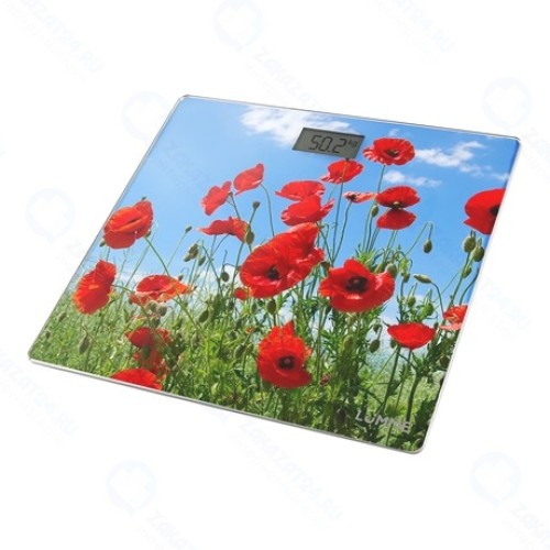 Весы напольные LUMME LU-1328 красные маки