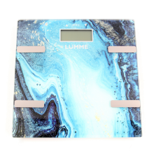 Весы напольные LUMME LU-1333 сенсор синий мрамор