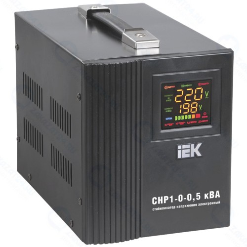Стабилизатор напряжения IEK HOME СНР 1/220 0.5кВА переносной, IVS20-1-00500