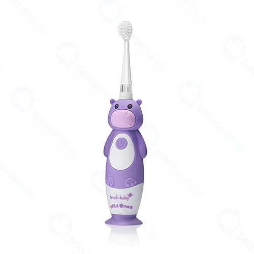 Звуковая зубная щетка BRUSH BABY KidzSonic Бегемот (0-10 лет)