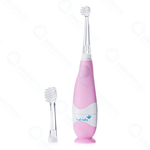 Зубная щётка электрическая Brush Baby BabySonic, 0-3 года, розовая